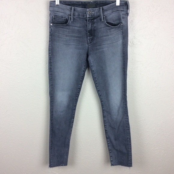MOTHER Denim - Mother Looker Ankle Fray Huntress Wash Jeans Sz 28